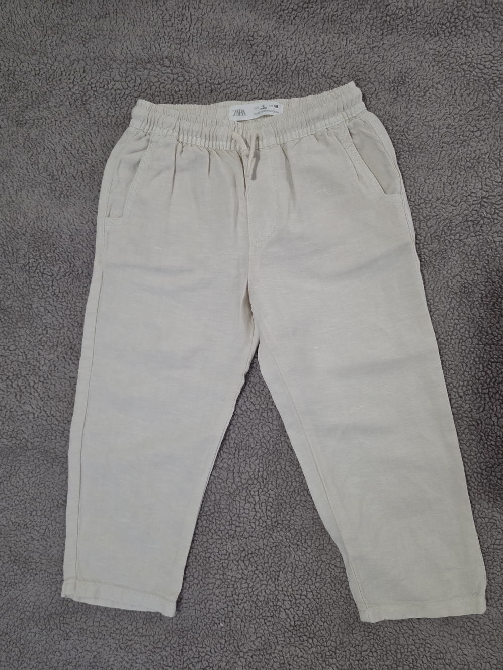 Zara Linen Cream Pants